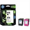惠普（HP）CN068AA 818黑彩墨盒套装（适用HP Deskjet D1668 D2568 D2668 D5568 F4238）