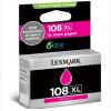 利盟(Lexmark) 108XL 大容量品红色墨盒(14N0478A)